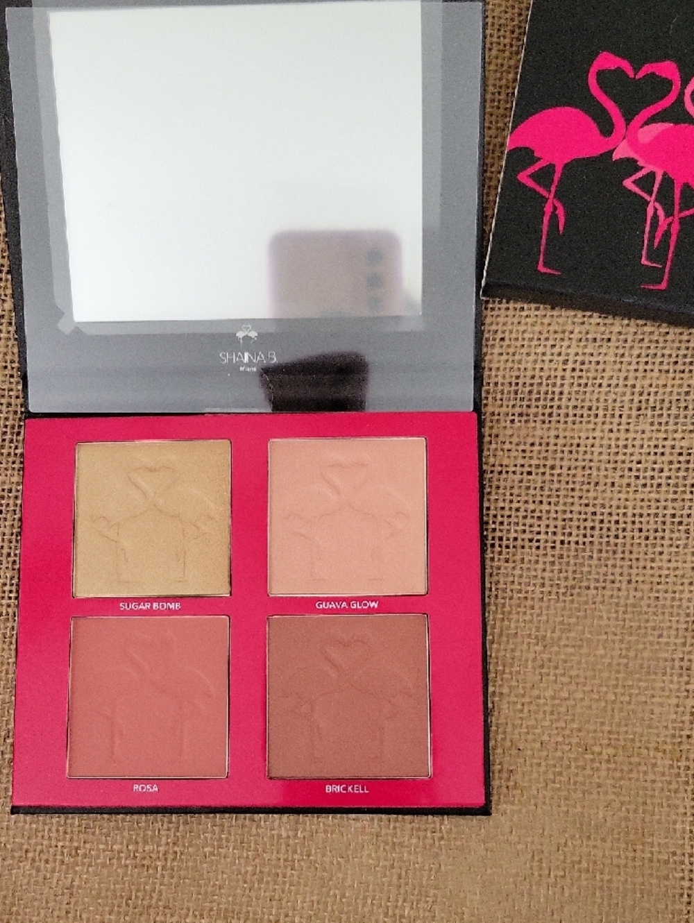 SHANAB Miami Flamingo Palette - Black & Bright Pink